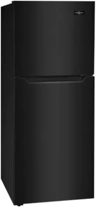 image:imageFrigidaire 116 Cu Ft Compact ADA Top Freezer Refrigerator in Brushed Steel with Electronic Control Panel Reversible Door Swing ENERGY STARBlack