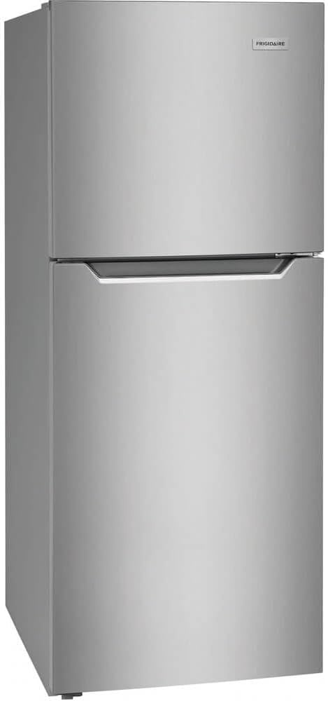 image:imageFrigidaire 116 Cu Ft Compact ADA Top Freezer Refrigerator in Brushed Steel with Electronic Control Panel Reversible Door Swing ENERGY STARBrushed Steel