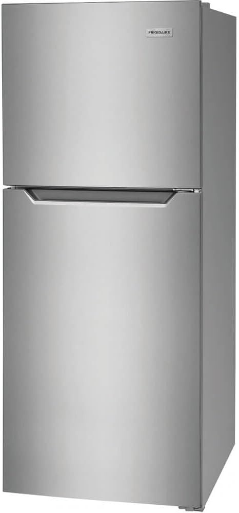 image:imageFrigidaire 116 Cu Ft Compact ADA Top Freezer Refrigerator in Brushed Steel with Electronic Control Panel Reversible Door Swing ENERGY STARBrushed Steel