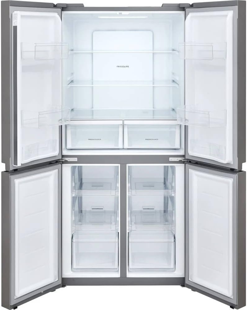 image:imageFrigidaire 174 Cu Ft 4 Door Refrigerator in Brushed Steel with Adjustable Freezer StorageOriginal
