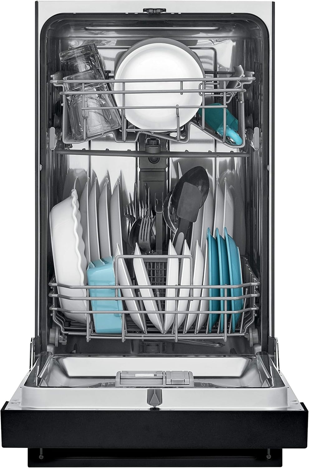 image:imageFrigidaire 18 in ADA Compact Front Control Dishwasher in Black with Dual Spray Arms 52 dBA includes roomofchoice deliveryBlack