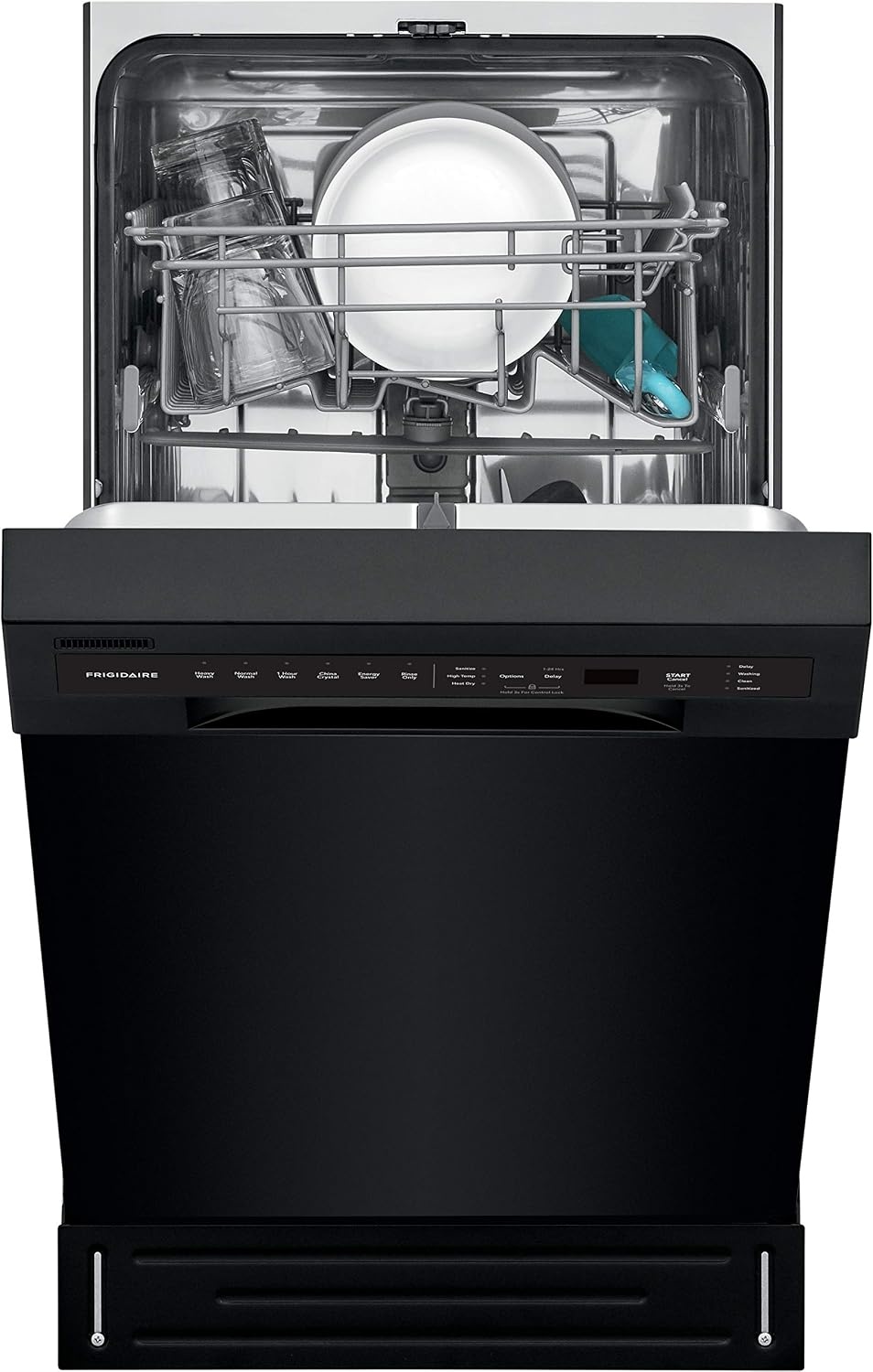 image:imageFrigidaire 18 in ADA Compact Front Control Dishwasher in Black with Dual Spray Arms 52 dBA includes roomofchoice deliveryBlack