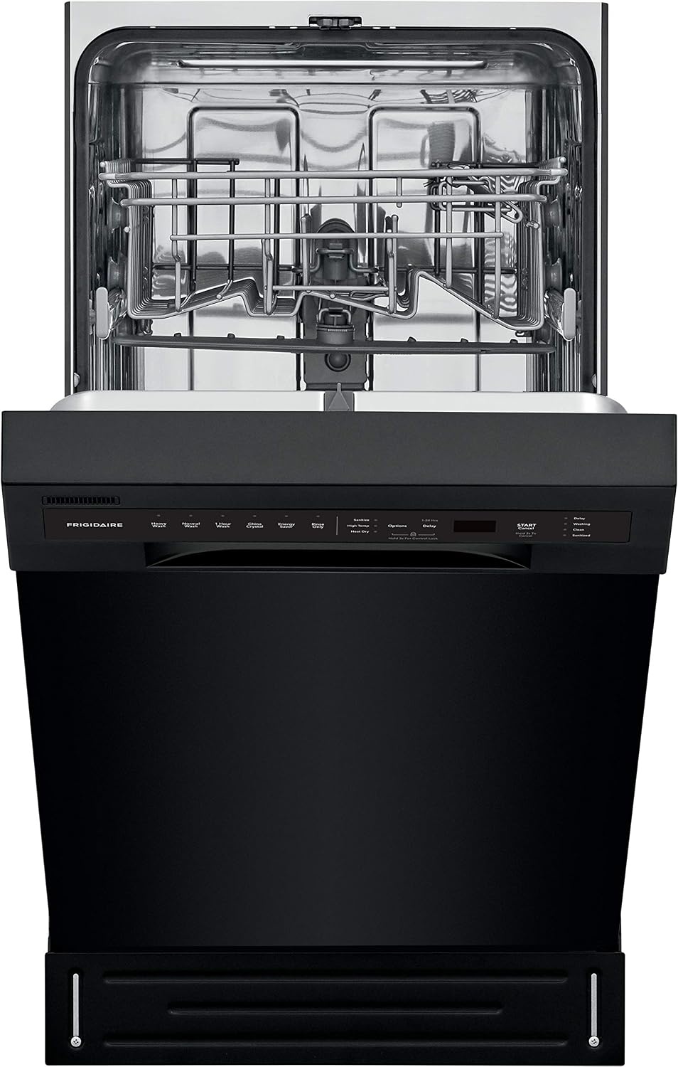 image:imageFrigidaire 18 in ADA Compact Front Control Dishwasher in Black with Dual Spray Arms 52 dBA includes roomofchoice deliveryBlack