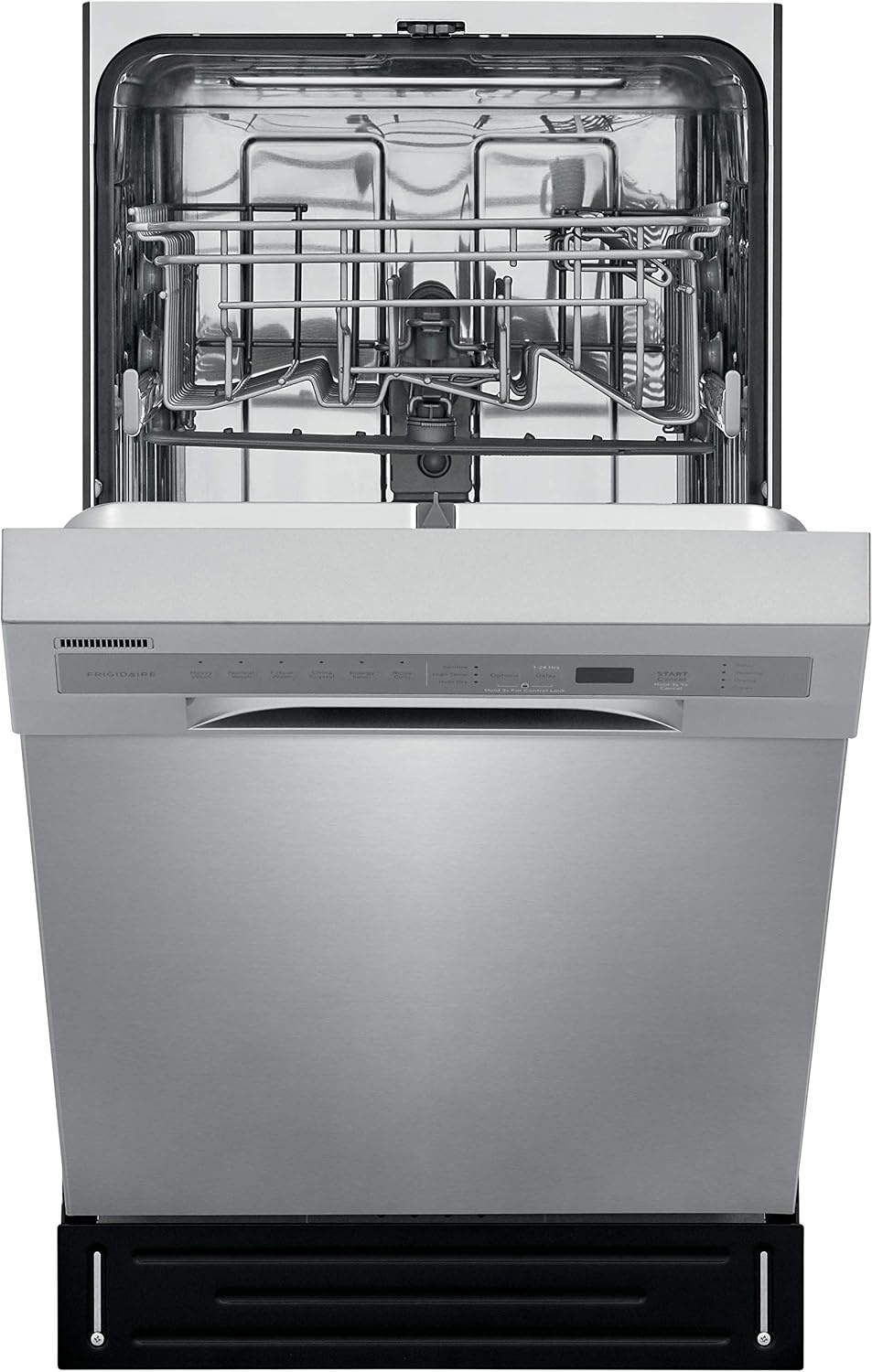 image:imageFrigidaire 18 in ADA Compact Front Control Dishwasher in Black with Dual Spray Arms 52 dBA includes roomofchoice deliverySilver