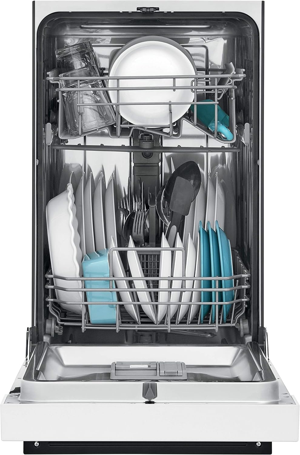 image:imageFrigidaire 18 in ADA Compact Front Control Dishwasher in Black with Dual Spray Arms 52 dBA includes roomofchoice deliveryWhite