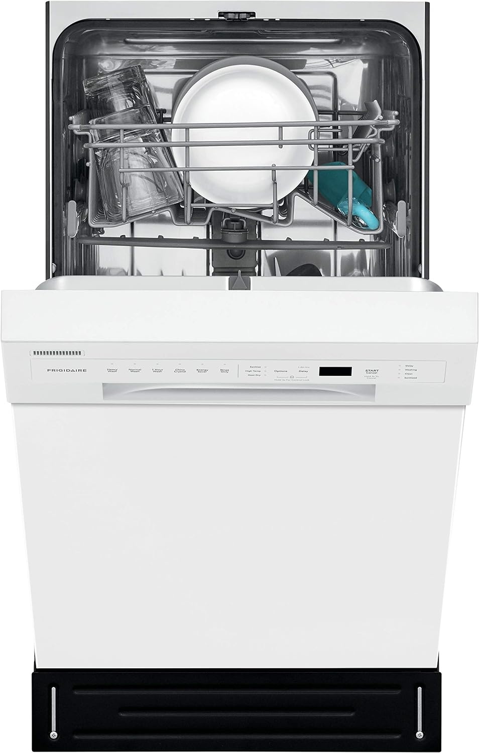 image:imageFrigidaire 18 in ADA Compact Front Control Dishwasher in Black with Dual Spray Arms 52 dBA includes roomofchoice deliveryWhite