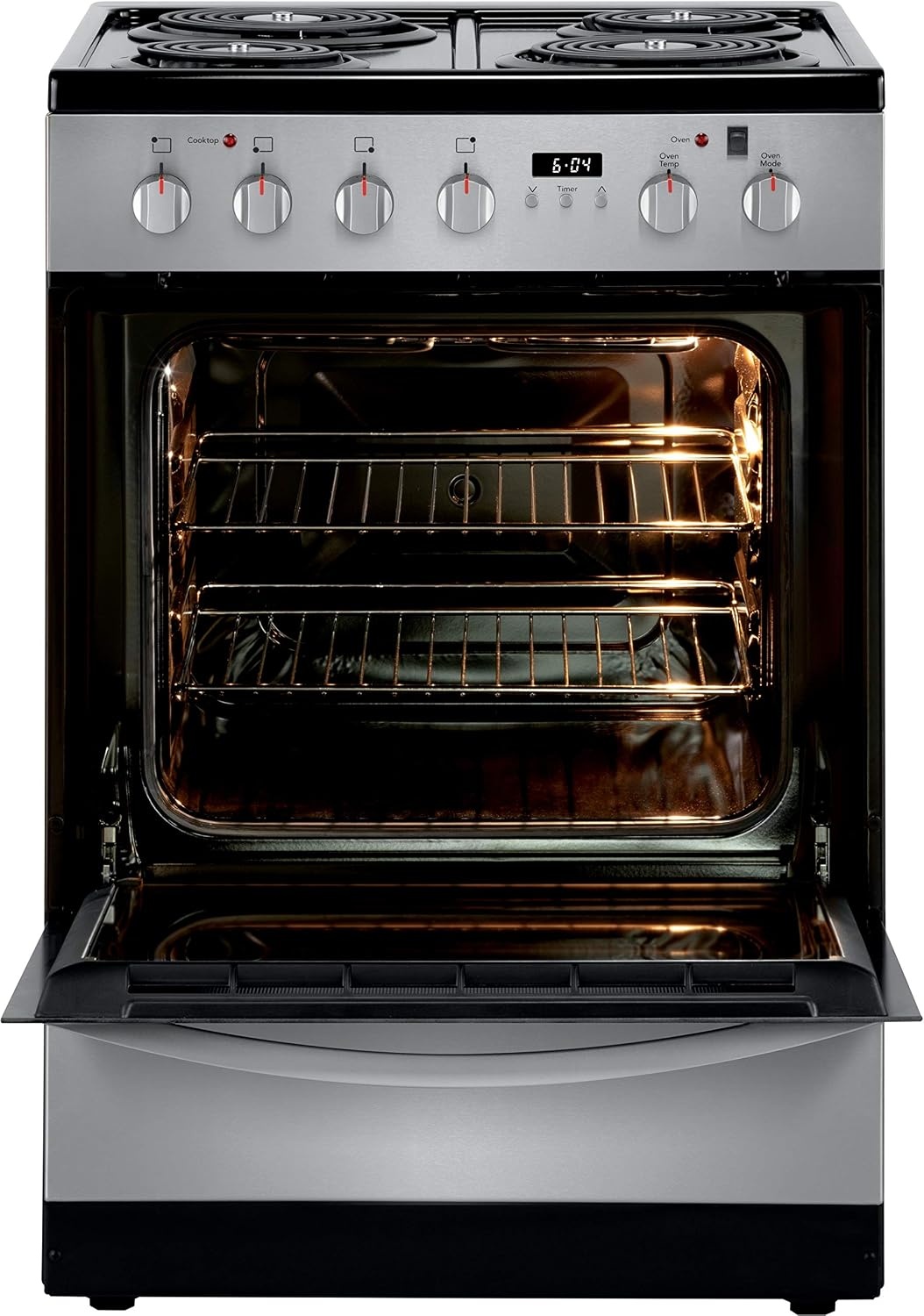image:imageFrigidaire 24 in 19 Cu Ft Electric Range in Stainless Steel with Hidden Bake ADA CompliantStainless Steel