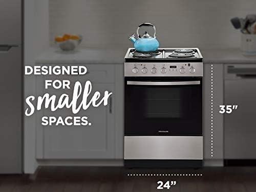 image:imageFrigidaire 24 in 19 Cu Ft Electric Range in Stainless Steel with Hidden Bake ADA CompliantStainless Steel