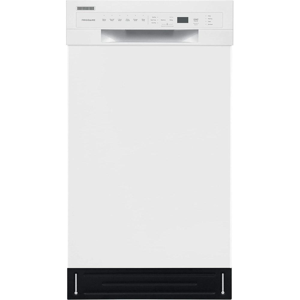 image:imageFrigidaire 18 in ADA Compact Front Control Dishwasher in Black with Dual Spray Arms 52 dBA includes roomofchoice deliveryWhite