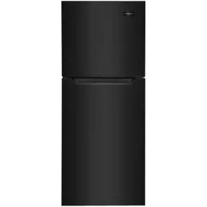 Frigidaire 11.6 Cu. Ft. Compact ADA Top Freezer Refrigerator in Brushed Steel with Electronic Control Panel, Reversible Door Swing, ENERGY STAR(Black)