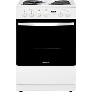 Frigidaire 24 in. 1.9 Cu. Ft. Electric Range in Stainless Steel with Hidden Bake, ADA Compliant(White)